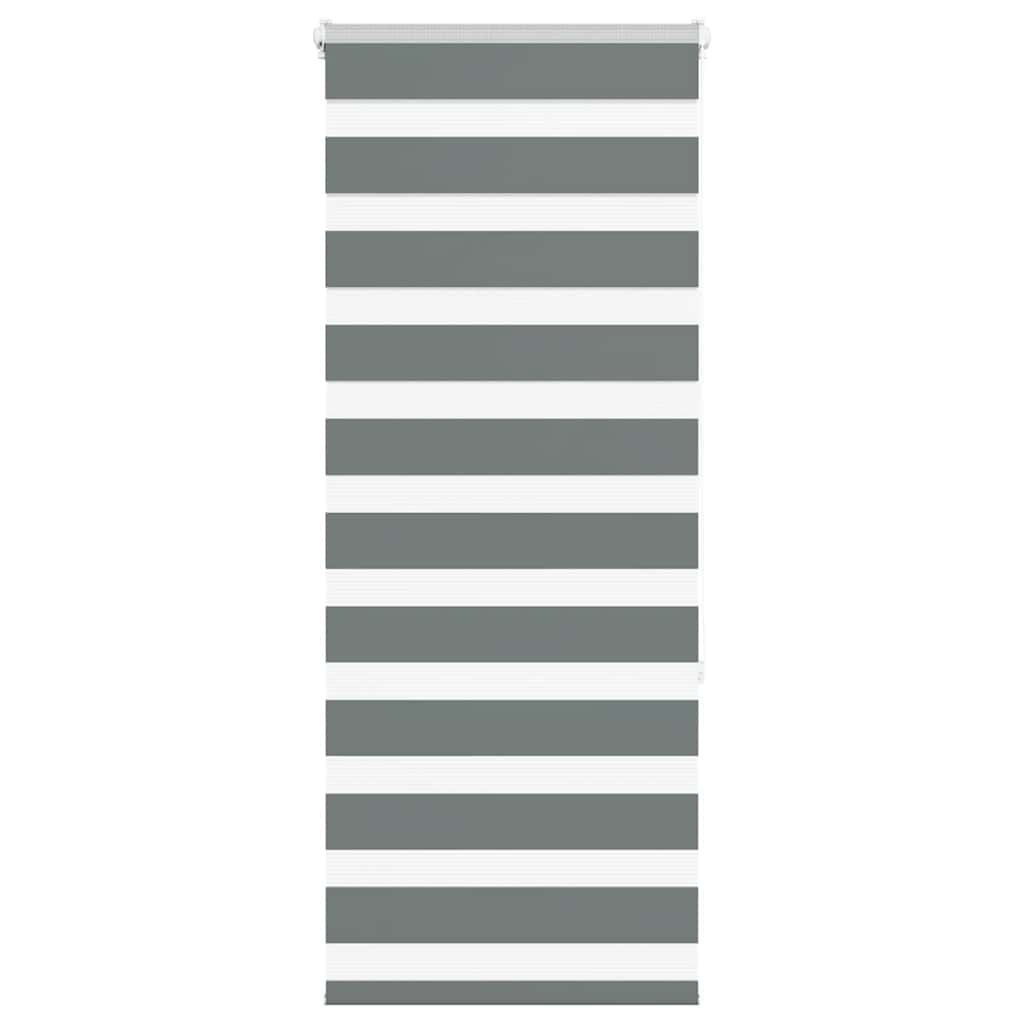 Zebra Roleta Šířka Látky 35,9 Cm Polyester Tmavě Šedá