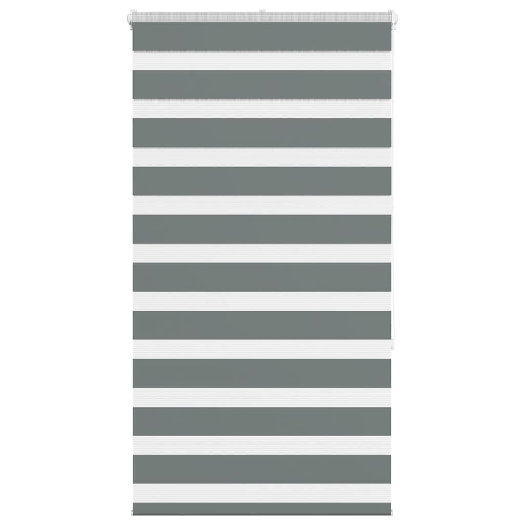 Zebra Roleta Tmavě Šedá 90X150 Cm Šířka Látky 85,9 Cm Polyester