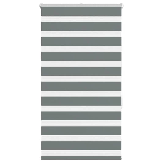Zebra Roleta Tmavě Šedá 90X150 Cm Šířka Látky 85,9 Cm Polyester