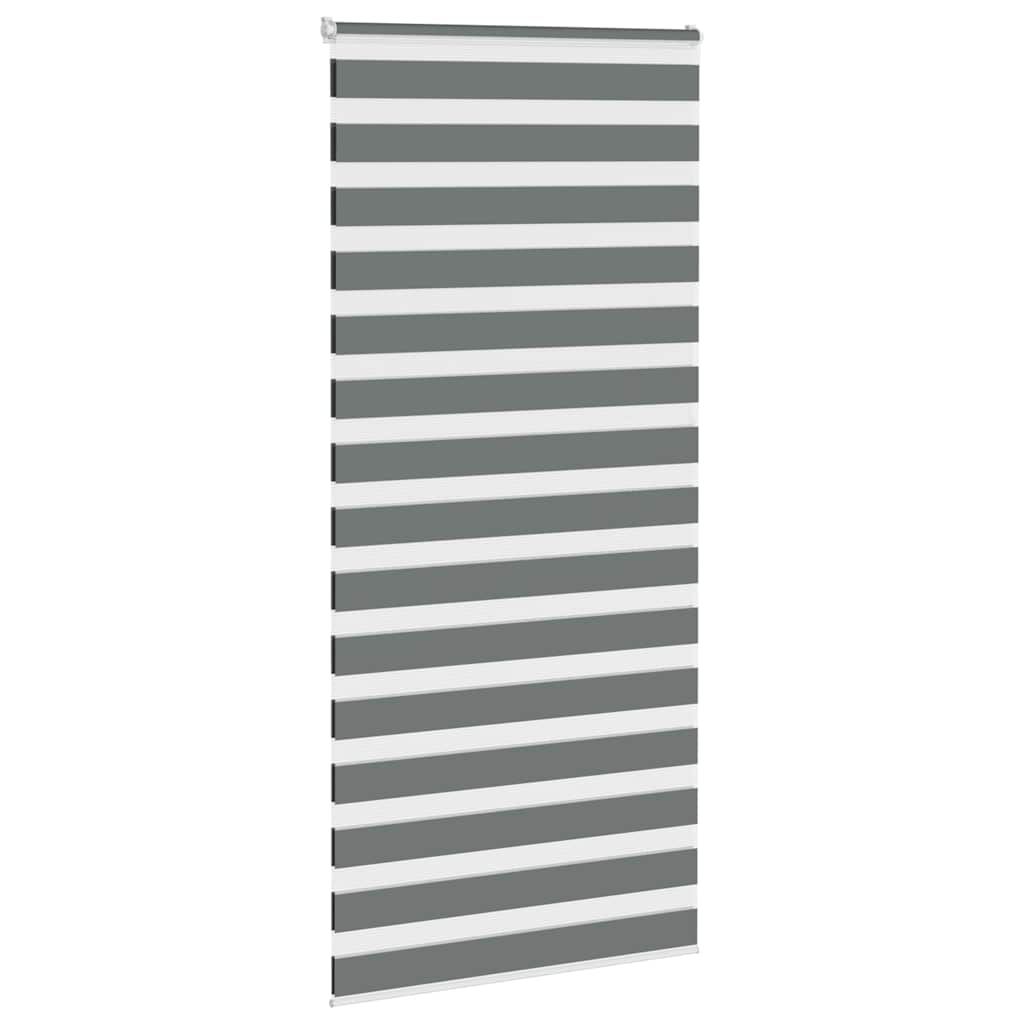 Zebra Roleta Tmavě Šedá 115X200Cm Šířka Látky 110,9Cm Polyester