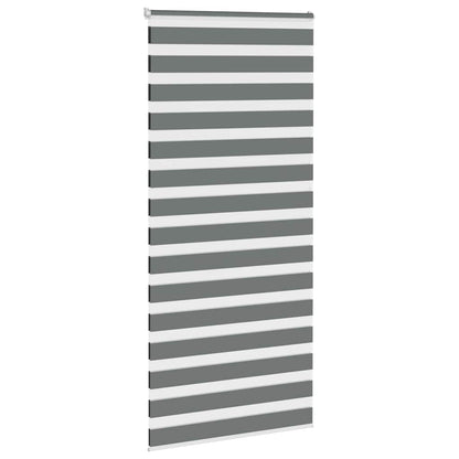 Zebra Roleta Tmavě Šedá 115X200Cm Šířka Látky 110,9Cm Polyester