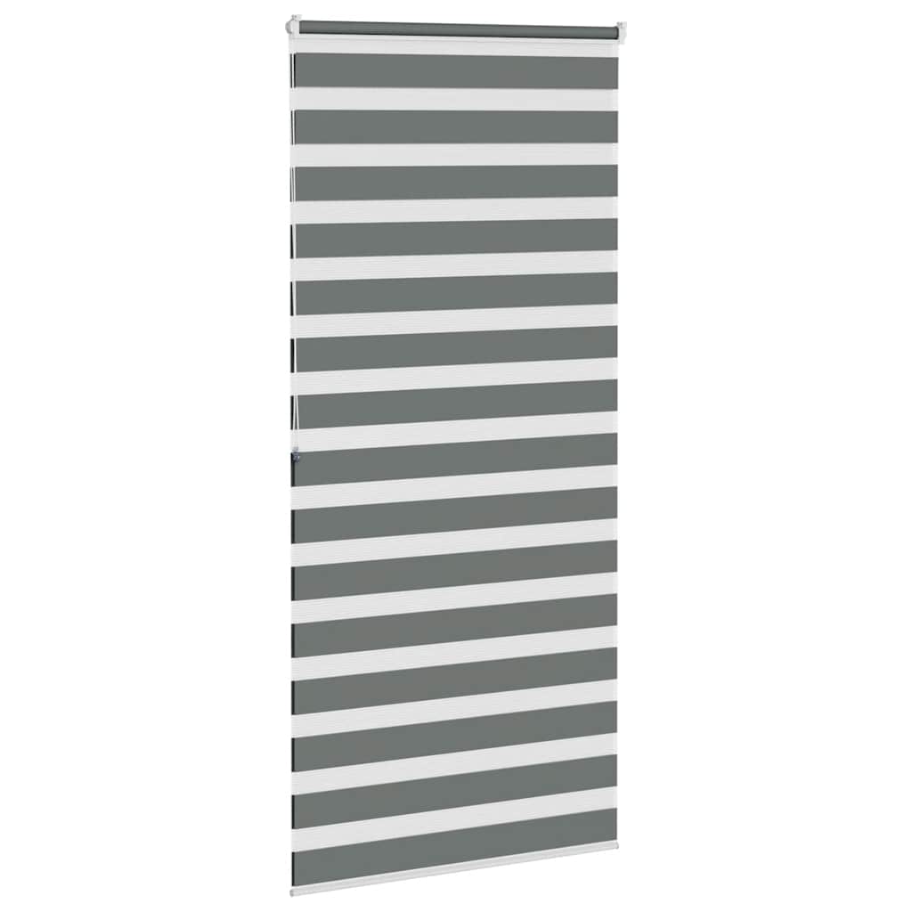Zebra Roleta Tmavě Šedá 115X200Cm Šířka Látky 110,9Cm Polyester