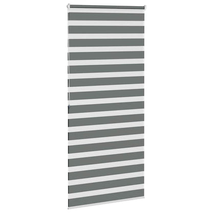 Zebra Roleta Tmavě Šedá 115X200Cm Šířka Látky 110,9Cm Polyester
