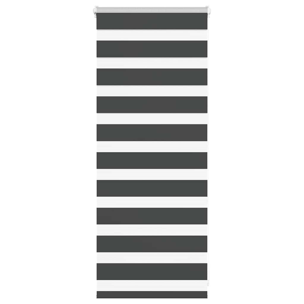 Zebra Roleta Černá Šířka Látky 85,9 Cm Polyester Černá