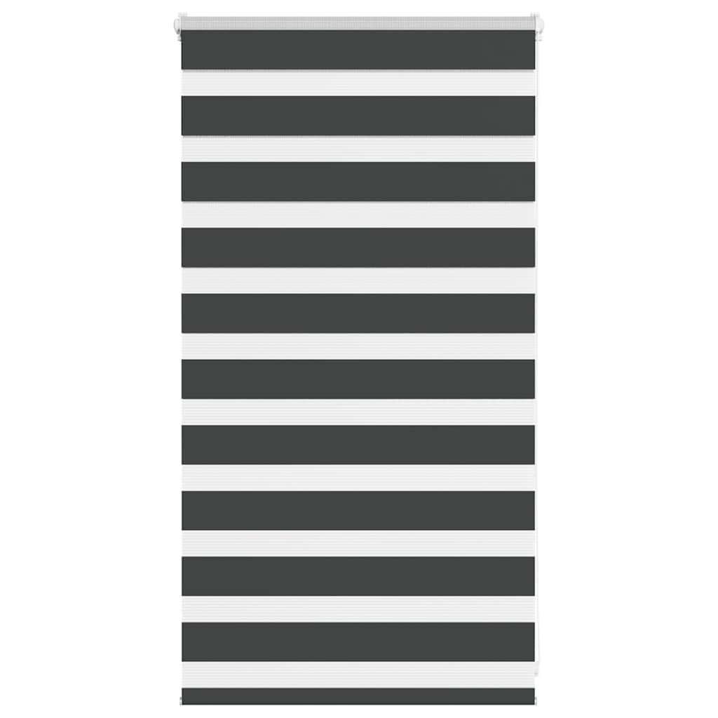 Zebra Roleta Černá Šířka Látky 85,9 Cm Polyester Černá
