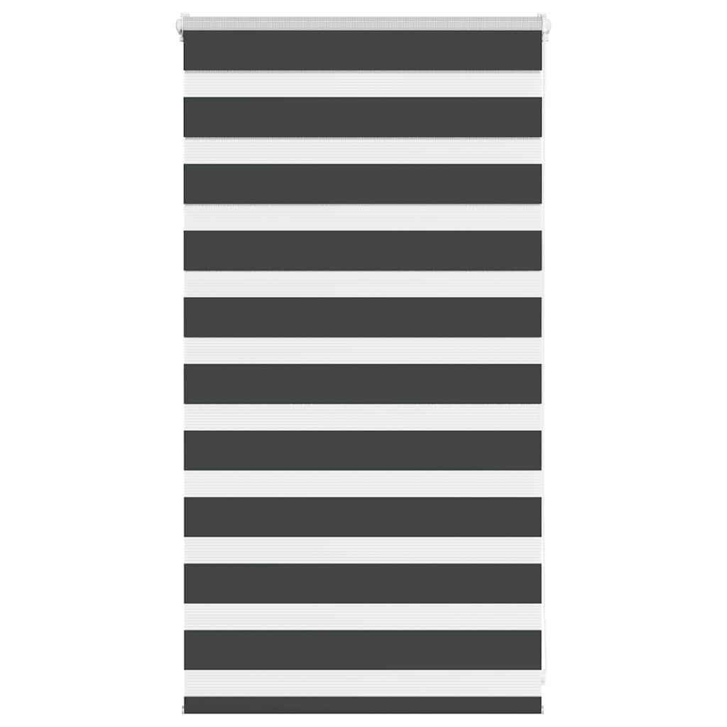 Zebra Roleta Černá Šířka Látky 85,9 Cm Polyester Černá