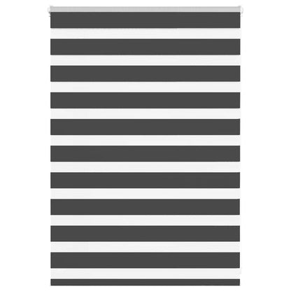 Zebra Roleta Černá Šířka Látky 85,9 Cm Polyester Černá