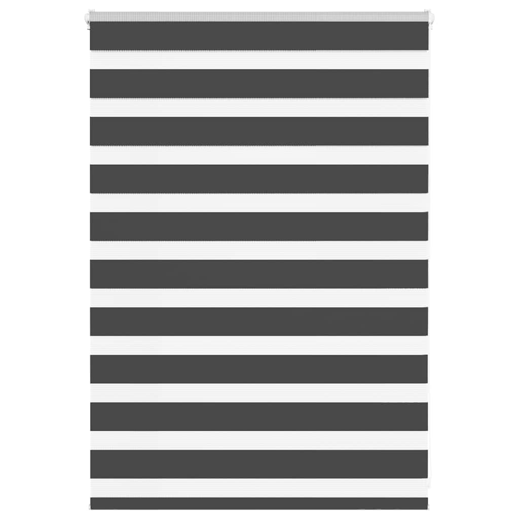 Zebra Roleta Černá Šířka Látky 85,9 Cm Polyester Černá