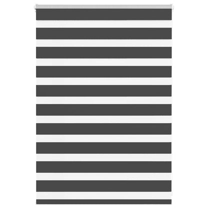 Zebra Roleta Černá Šířka Látky 85,9 Cm Polyester Černá