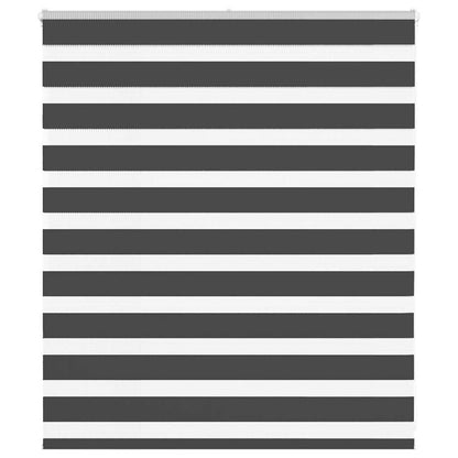 Zebra Roleta Černá Šířka Látky 85,9 Cm Polyester Černá