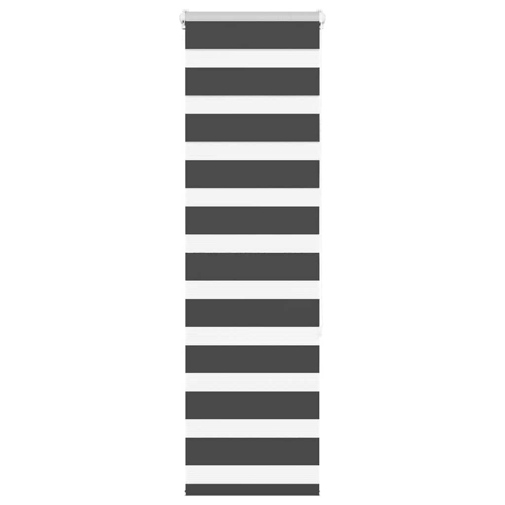 Zebra Roleta Černá Šířka Látky 85,9 Cm Polyester Černá