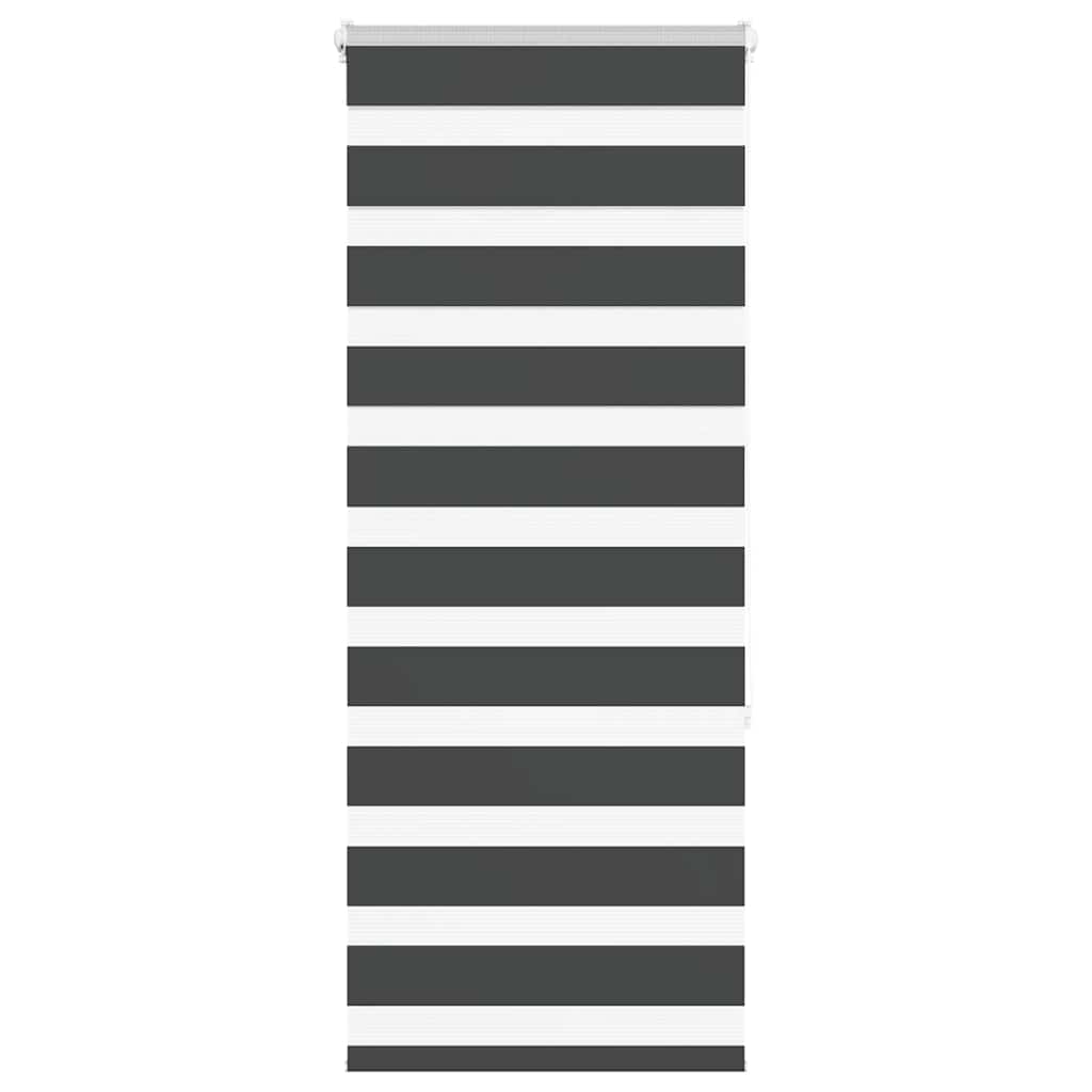 Zebra Roleta Černá Šířka Látky 85,9 Cm Polyester Černá