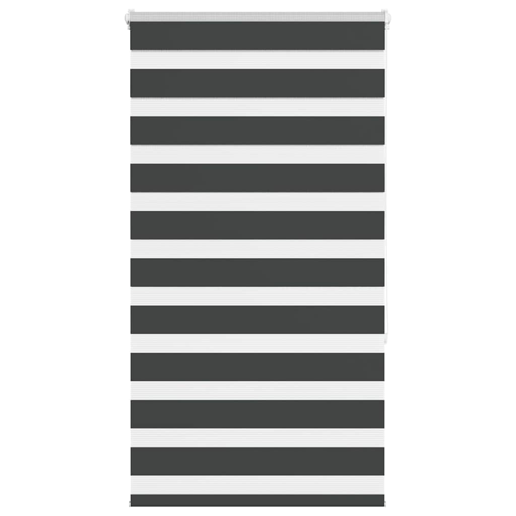 Zebra Roleta Černá Šířka Látky 85,9 Cm Polyester Černá