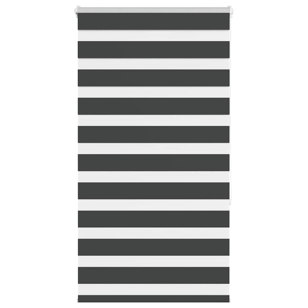 Zebra Roleta Černá Šířka Látky 85,9 Cm Polyester Černá