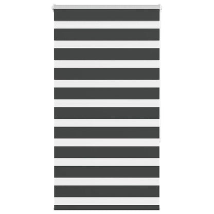 Zebra Roleta Černá Šířka Látky 85,9 Cm Polyester Černá
