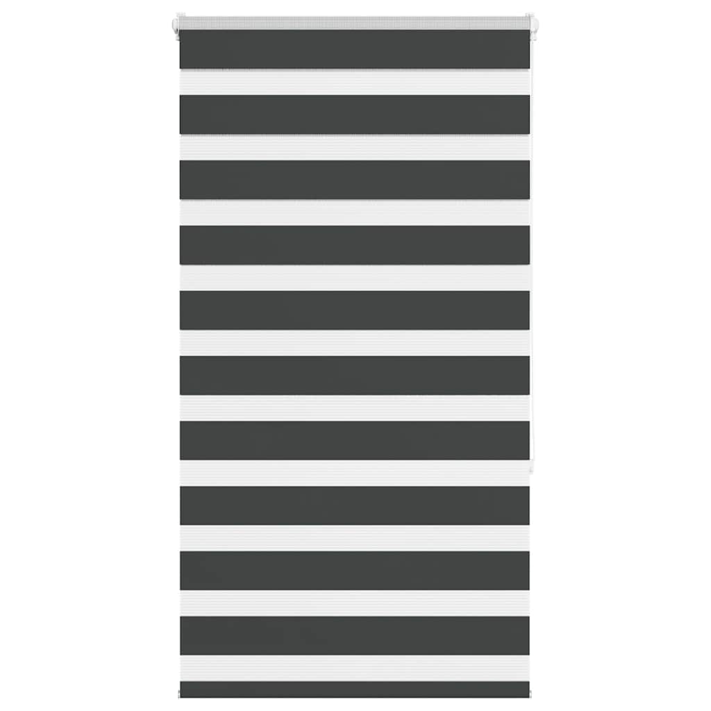 Zebra Roleta Černá Šířka Látky 85,9 Cm Polyester Černá