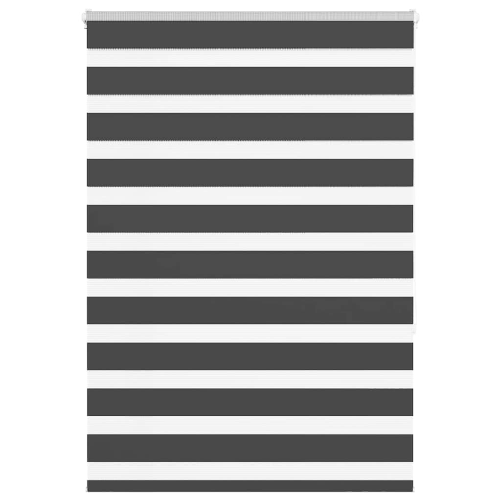 Zebra Roleta Černá Šířka Látky 85,9 Cm Polyester Černá