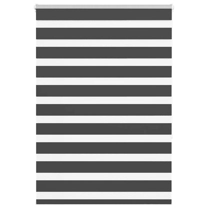 Zebra Roleta Černá Šířka Látky 85,9 Cm Polyester Černá