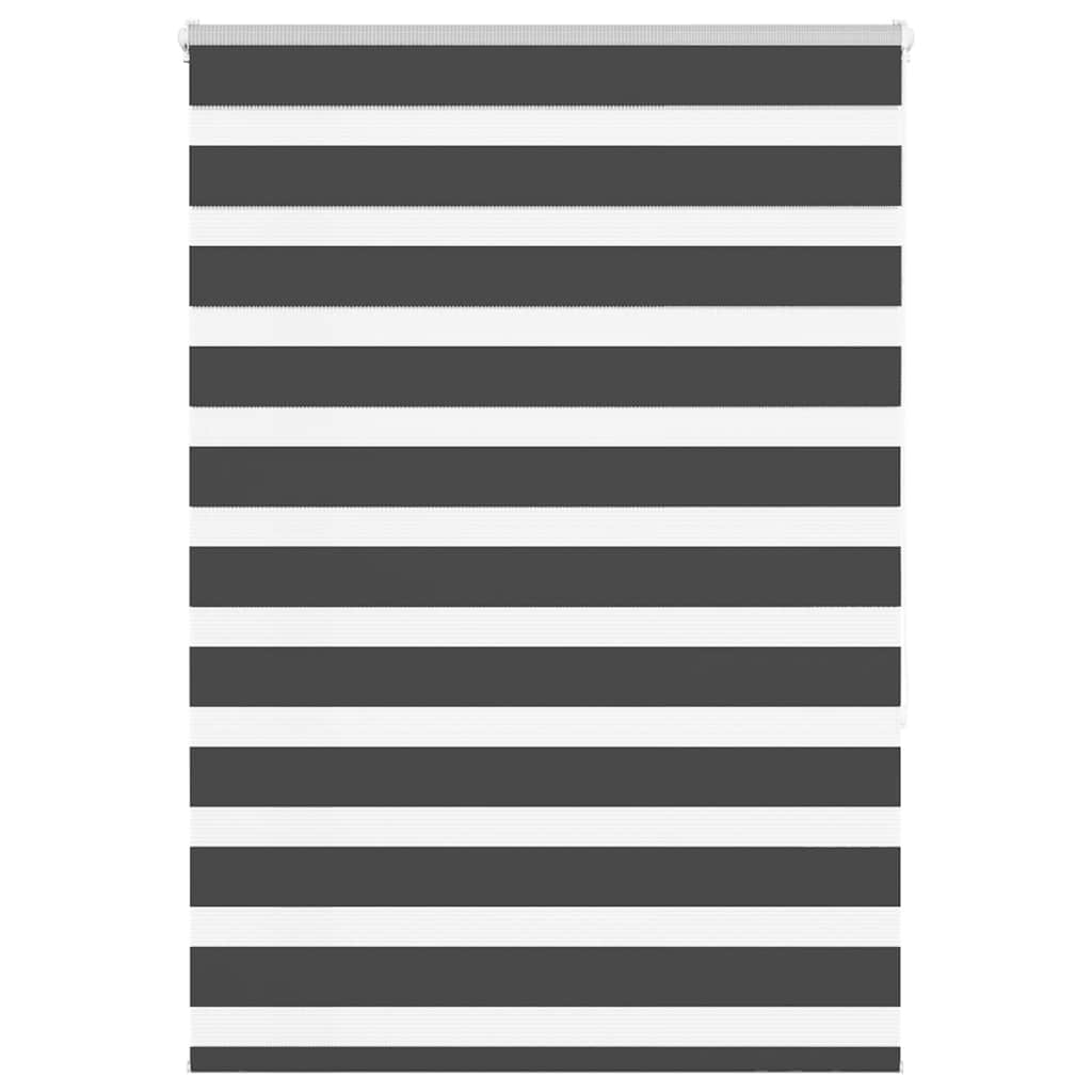 Zebra Roleta Černá Šířka Látky 85,9 Cm Polyester Černá