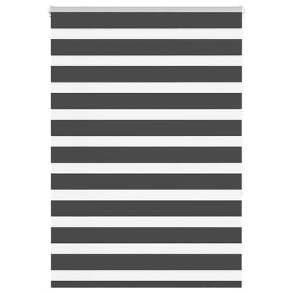 Zebra Roleta Černá Šířka Látky 85,9 Cm Polyester Černá