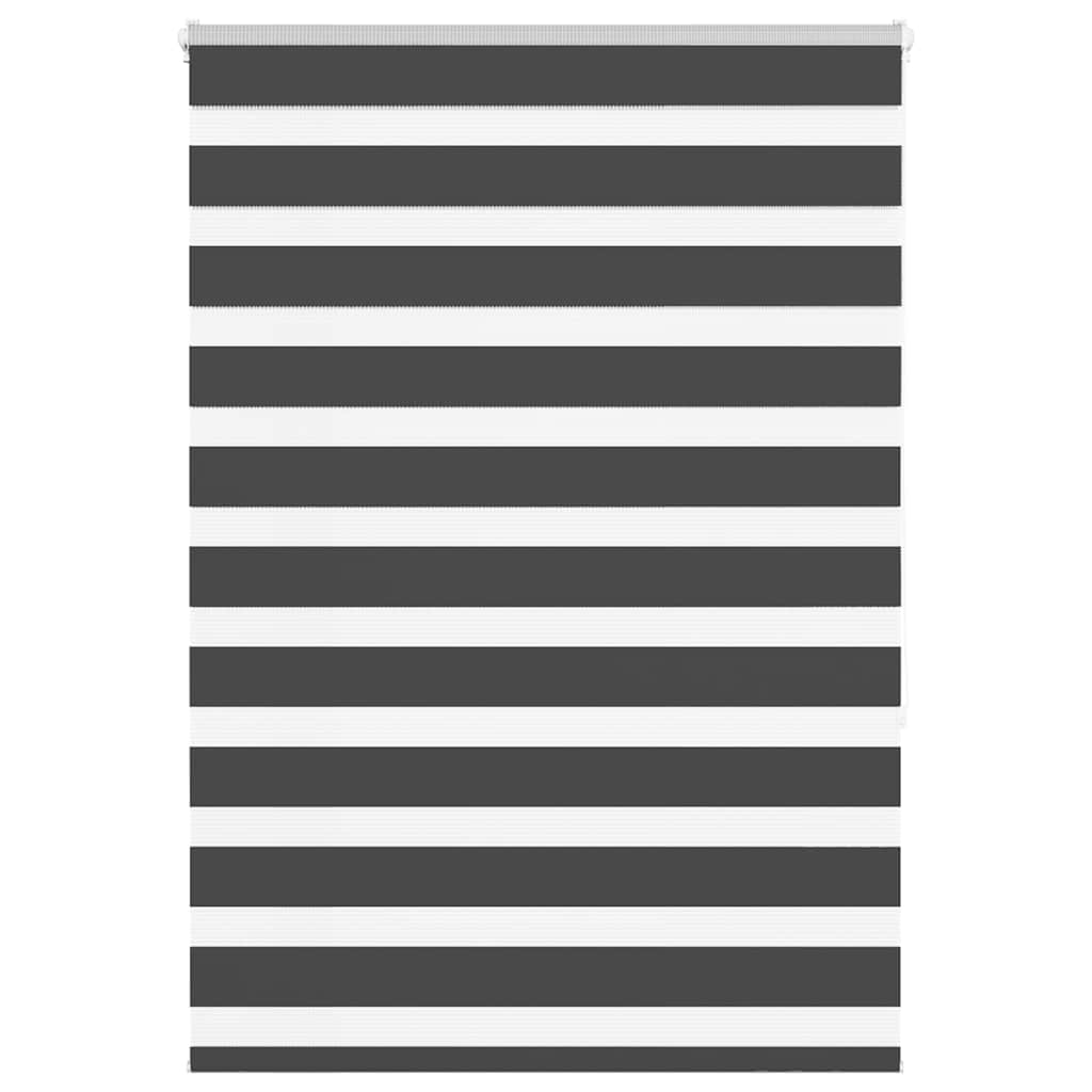 Zebra Roleta Černá Šířka Látky 85,9 Cm Polyester Černá