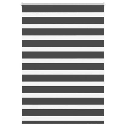 Zebra Roleta Černá Šířka Látky 85,9 Cm Polyester Černá