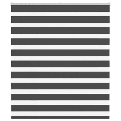 Zebra Roleta Černá Šířka Látky 85,9 Cm Polyester Černá