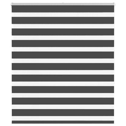 Zebra Roleta Černá Šířka Látky 85,9 Cm Polyester Černá