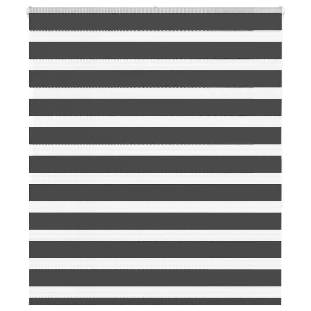 Zebra Roleta Černá Šířka Látky 85,9 Cm Polyester Černá