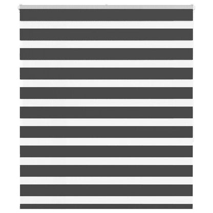 Zebra Roleta Černá Šířka Látky 85,9 Cm Polyester Černá