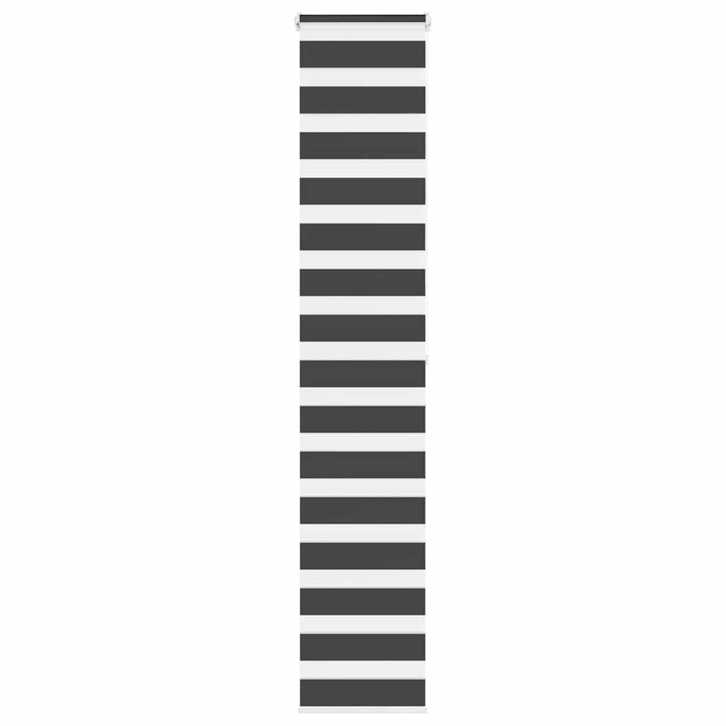 Zebra Roleta Černá Šířka Látky 85,9 Cm Polyester Černá