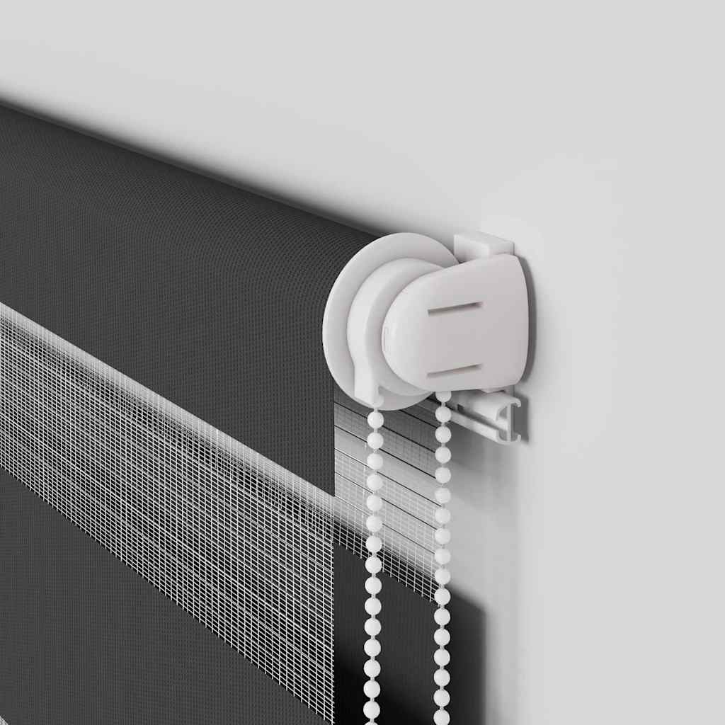 Zebra Roleta Černá Šířka Látky 85,9 Cm Polyester Černá