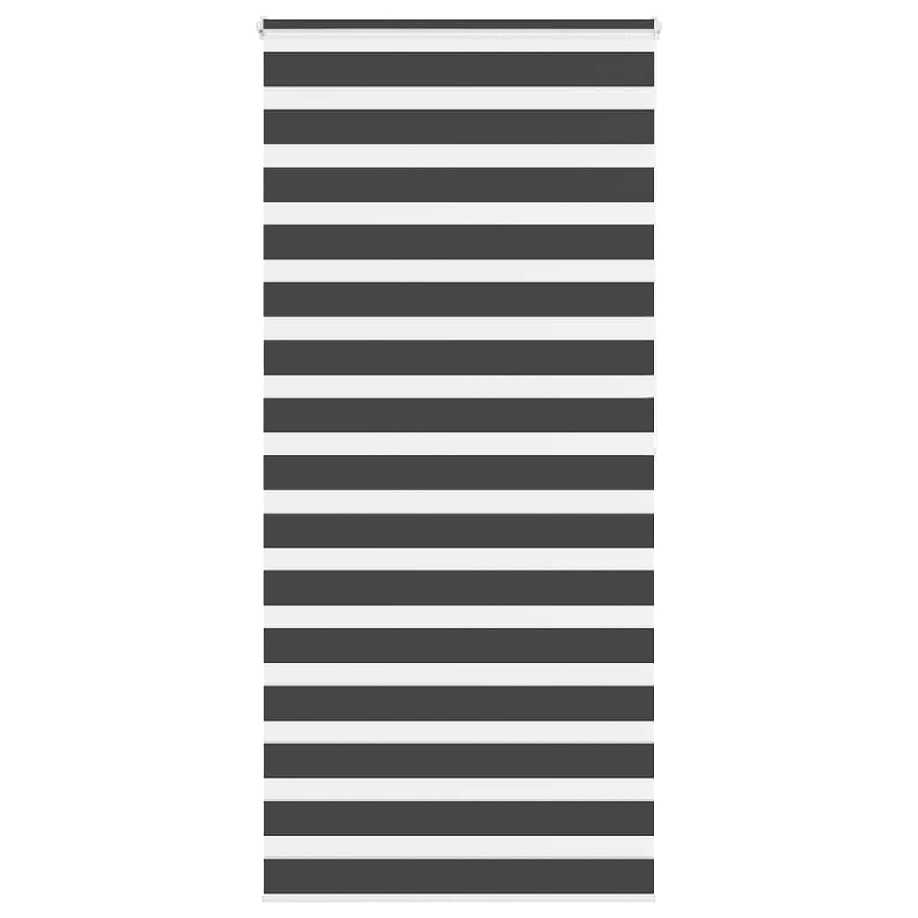 Zebra Roleta Černá Šířka Látky 85,9 Cm Polyester Černá