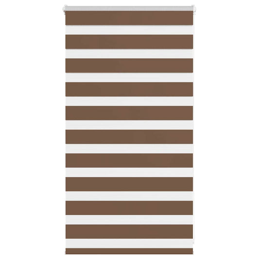 Zebra Roleta Hnědá 80X100 Cm Šířka Látky 75,9 Cm Polyester