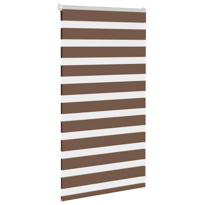 Zebra Roleta Hnědá 80X100 Cm Šířka Látky 75,9 Cm Polyester
