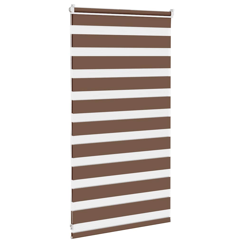 Zebra Roleta Hnědá 80X100 Cm Šířka Látky 75,9 Cm Polyester