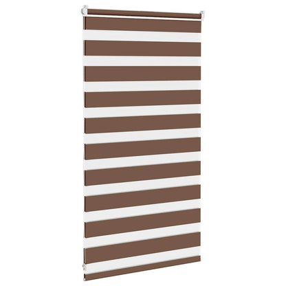 Zebra Roleta Hnědá 80X100 Cm Šířka Látky 75,9 Cm Polyester