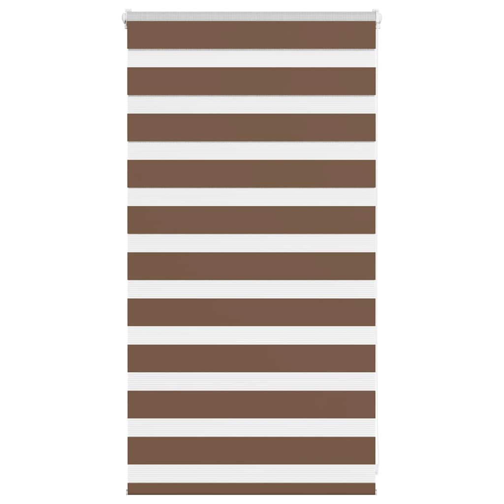 Zebra Roleta Šířka Látky 45,9 Cm Polyester Hnědá