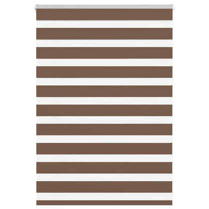 Zebra Roleta Šířka Látky 45,9 Cm Polyester Hnědá