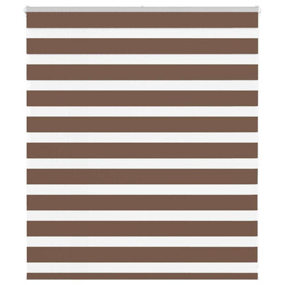 Zebra Roleta Šířka Látky 45,9 Cm Polyester Hnědá