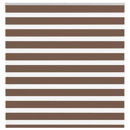 Zebra Roleta Šířka Látky 45,9 Cm Polyester Hnědá