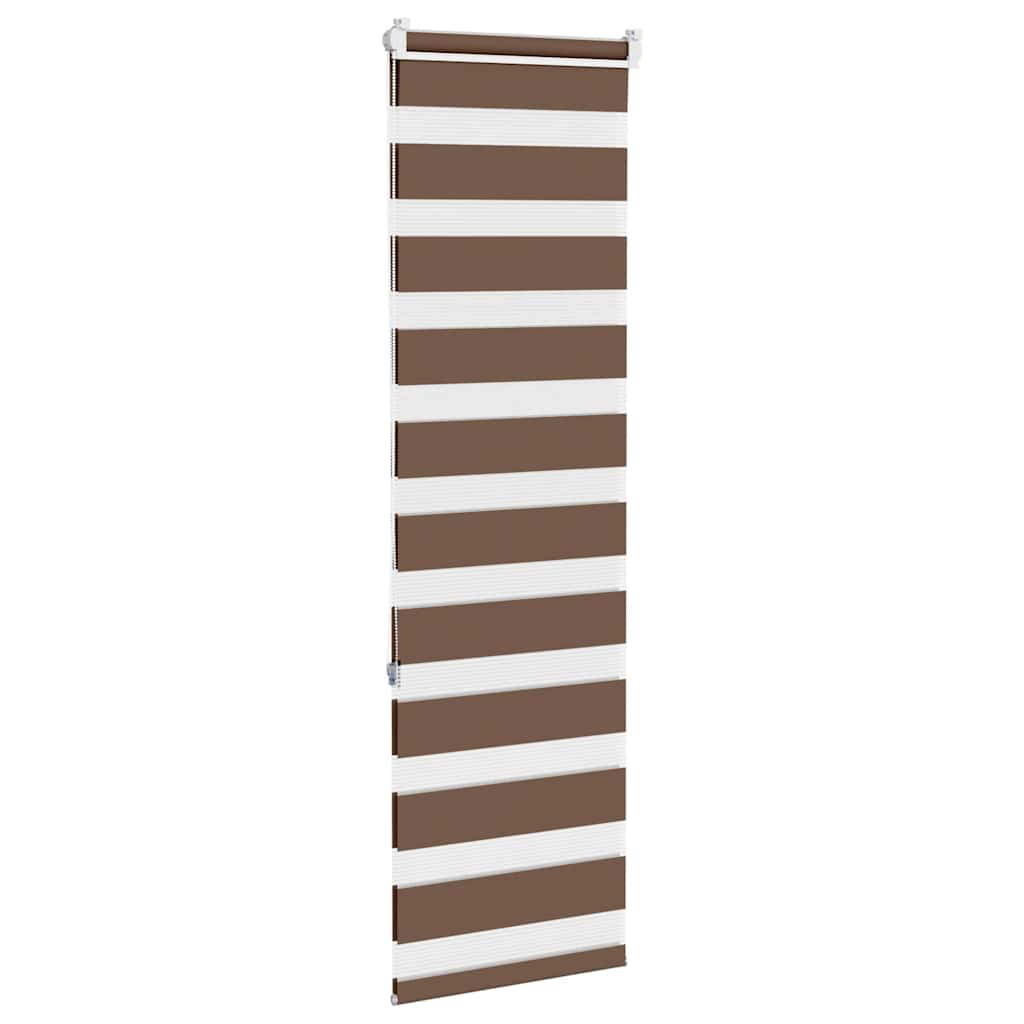 Zebra Roleta Šířka Látky 45,9 Cm Polyester Hnědá