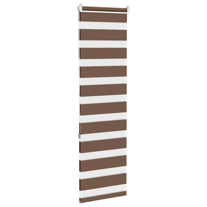 Zebra Roleta Šířka Látky 45,9 Cm Polyester Hnědá