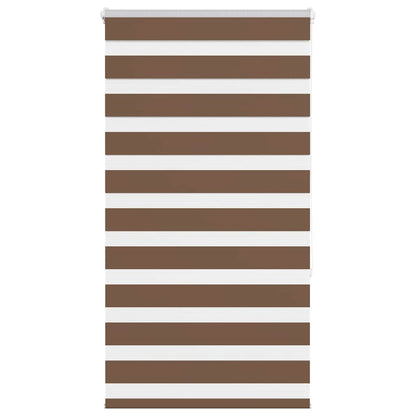 Zebra Roleta Šířka Látky 45,9 Cm Polyester Hnědá