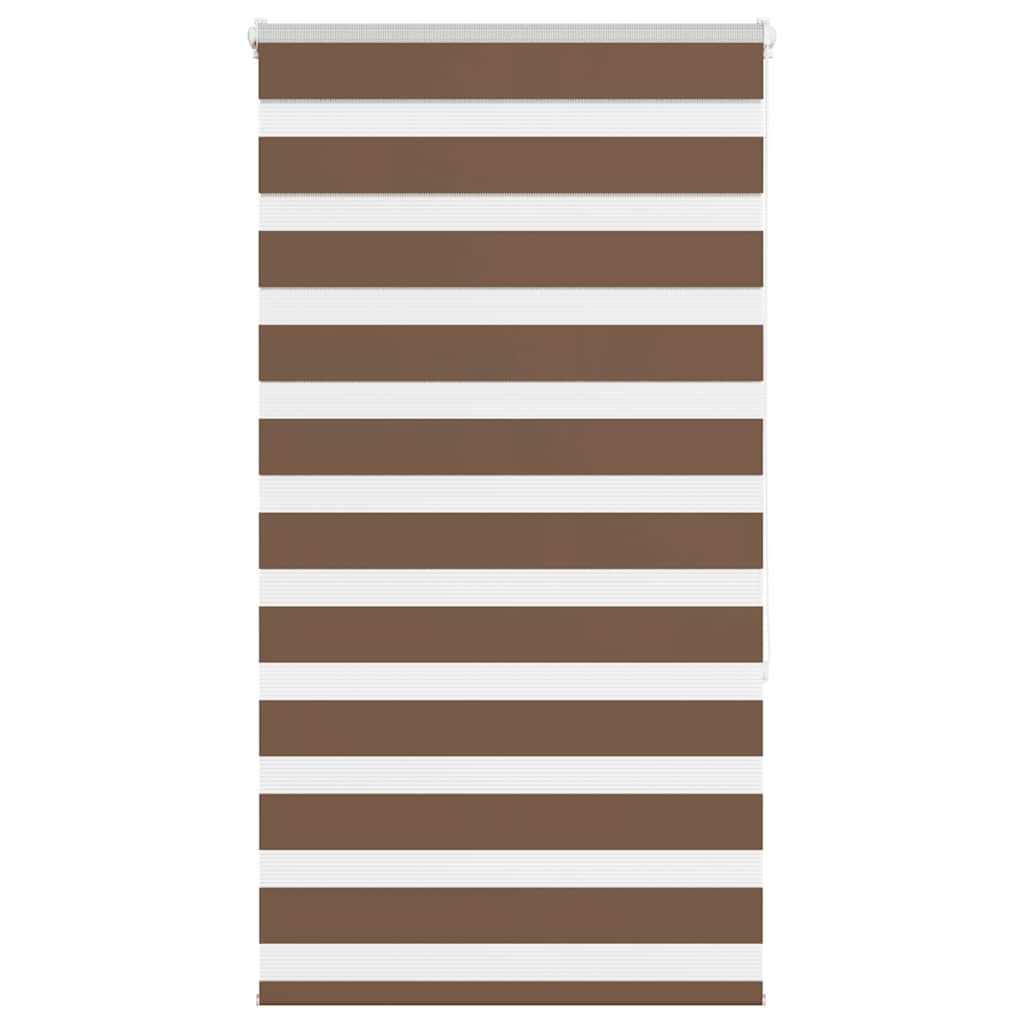 Zebra Roleta Šířka Látky 45,9 Cm Polyester Hnědá