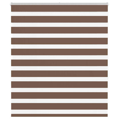 Zebra Roleta Šířka Látky 45,9 Cm Polyester Hnědá