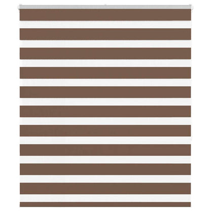 Zebra Roleta Šířka Látky 45,9 Cm Polyester Hnědá