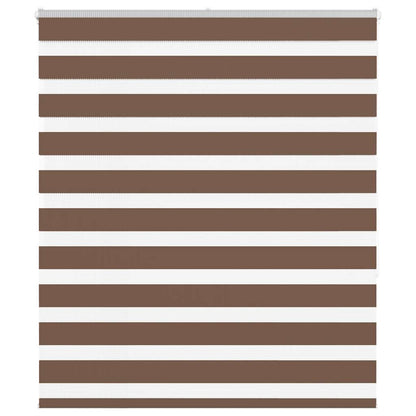 Zebra Roleta Šířka Látky 45,9 Cm Polyester Hnědá