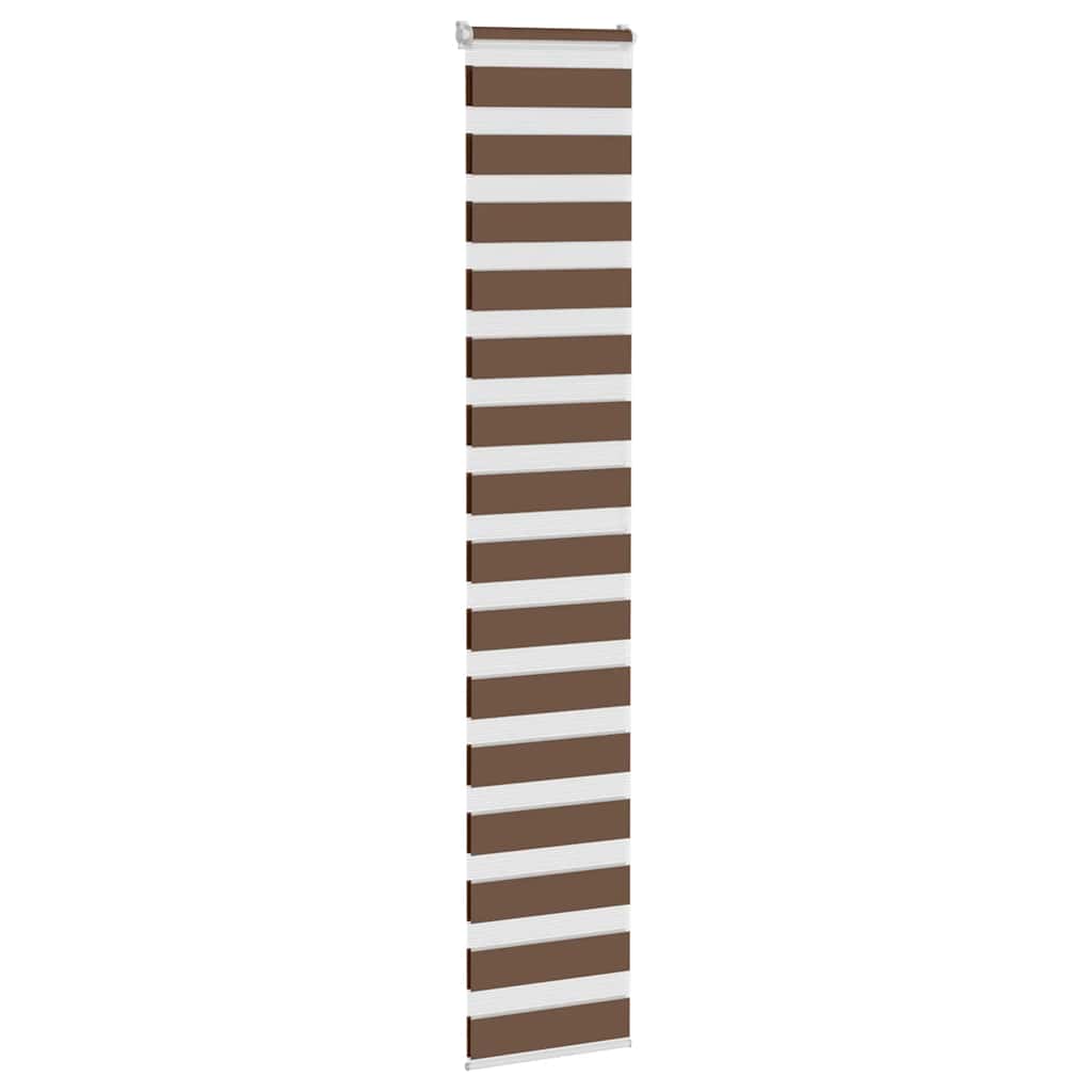 Zebra Roleta Šířka Látky 45,9 Cm Polyester Hnědá