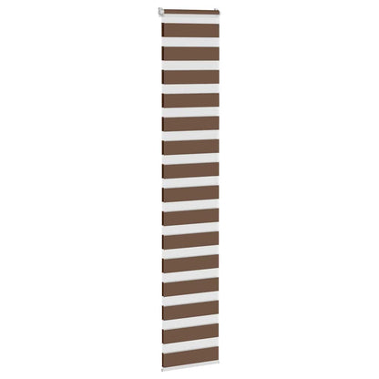 Zebra Roleta Šířka Látky 45,9 Cm Polyester Hnědá